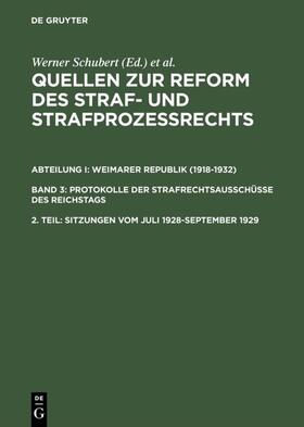 Schubert | Sitzungen vom Juli 1928–September 1929 | E-Book | sack.de