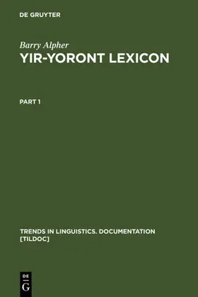 Alpher |  Yir-Yoront Lexicon | eBook | Sack Fachmedien