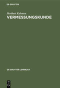 Kahmen |  Vermessungskunde | eBook | Sack Fachmedien