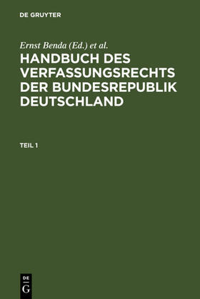 Benda / Maihofer / Vogel | Handbuch des Verfassungsrechts der Bundesrepublik Deutschland | E-Book | sack.de