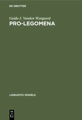 Wyngaerd |  PRO-legomena | eBook | Sack Fachmedien