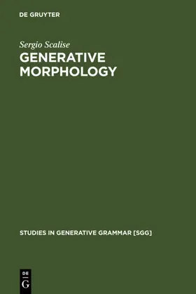 Scalise | Generative Morphology | E-Book | www.sack.de