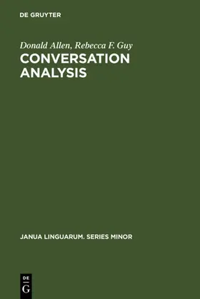 Allen / Guy |  Conversation Analysis | eBook | Sack Fachmedien
