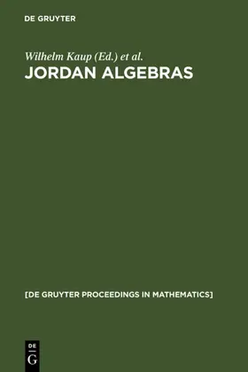 Kaup / Mccrimmon / Petersson |  Jordan Algebras | eBook | Sack Fachmedien