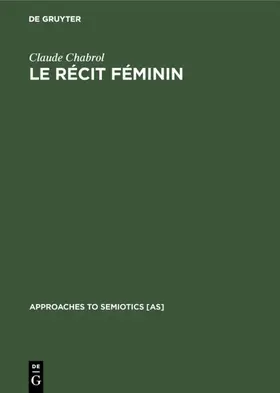 Chabrol |  Le récit féminin | eBook | Sack Fachmedien
