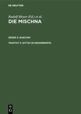 Correns |  Gittin (Scheidebriefe) | eBook | Sack Fachmedien