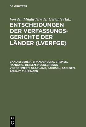 Berlin, Brandenburg, Bremen, Hamburg, Hessen, Mecklenburg-Vorpommern, Saarland, Sachsen, Sachsen-Anhalt, Thüringen | E-Book | sack.de