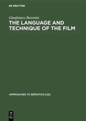 Bettetini | The Language and Technique of the Film | E-Book | sack.de