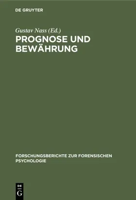 [unknown] |  Prognose und Bewährung | eBook | Sack Fachmedien