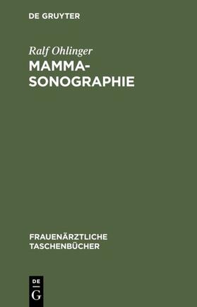 Ohlinger |  Mammasonographie | eBook | Sack Fachmedien