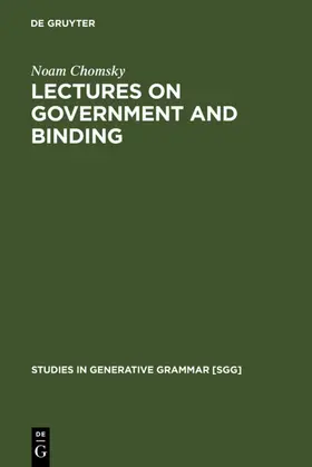 Chomsky |  Lectures on Government and Binding | eBook | Sack Fachmedien