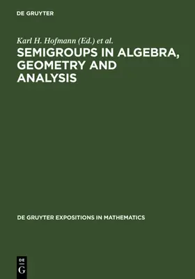 Hofmann / Lawson / Vinberg | Semigroups in Algebra, Geometry and Analysis | E-Book | sack.de