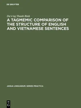 Binh |  A tagmemic comparison of the structure of English and Vietnamese sentences | eBook | Sack Fachmedien