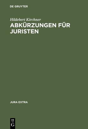 Kirchner | Abkürzungen für Juristen | E-Book | sack.de