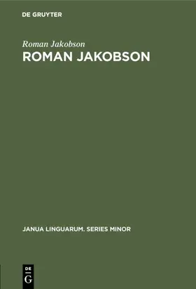 Jakobson |  Roman Jakobson | eBook | Sack Fachmedien