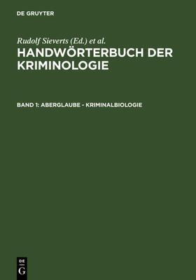 Elster / Sieverts / Lingemann | Aberglaube - Kriminalbiologie | E-Book | sack.de