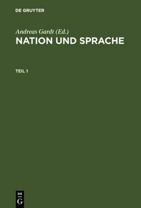 Gardt | Nation und Sprache | E-Book | sack.de