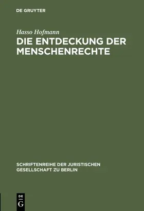 Hofmann | Die Entdeckung der Menschenrechte | E-Book | www.sack.de