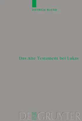 Rusam | Das Alte Testament bei Lukas | E-Book | www.sack.de