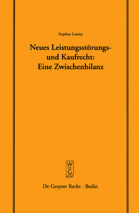 Lorenz |  Neues Leistungsstörungs- und Kaufrecht | eBook | Sack Fachmedien