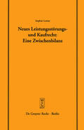 Lorenz |  Neues Leistungsstörungs- und Kaufrecht | eBook | Sack Fachmedien