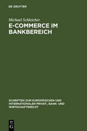Schleicher |  E-Commerce im Bankbereich | eBook | Sack Fachmedien