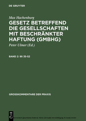 Behrens / Goerdeler / Heinrich | §§ 35–52 | E-Book | sack.de