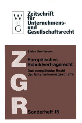 Grundmann | Europäisches Schuldvertragsrecht | E-Book | sack.de