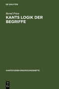Prien |  Kants Logik der Begriffe | eBook | Sack Fachmedien