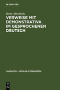 Ahrenholz |  Verweise mit Demonstrativa im gesprochenen Deutsch | eBook | Sack Fachmedien