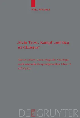 Wiemer | "Mein Trost, Kampf und Sieg ist Christus" | E-Book | www.sack.de
