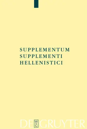 Lloyd-Jones |  Supplementum Supplementi Hellenistici | eBook | Sack Fachmedien