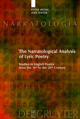 Hühn / Kiefer |  The Narratological Analysis of Lyric Poetry | eBook | Sack Fachmedien