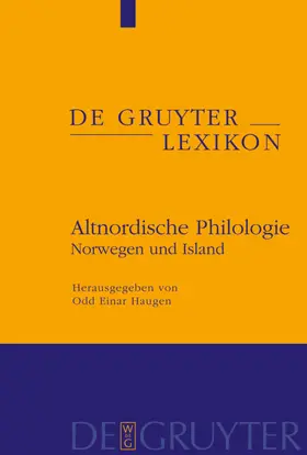 Haugen | Altnordische Philologie | E-Book | www.sack.de