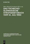  Das Tschechoslowakische Strafgesetzbuch vom 12. Juli 1950 | eBook | Sack Fachmedien