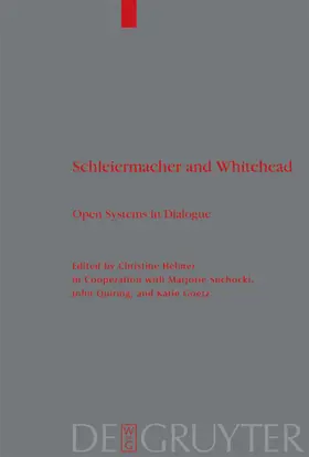 Helmer | Schleiermacher and Whitehead | E-Book | www.sack.de