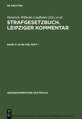 Laufhütte / Geppert / Rissing-van Saan |  Strafgesetzbuch. Leipziger Kommentar | eBook | Sack Fachmedien