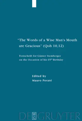 Perani |  "The Words of a Wise Man's Mouth are Gracious" (Qoh 10,12) | eBook | Sack Fachmedien