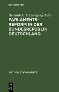 Liesegang |  Parlamentsreform in der Bundesrepublik Deutschland | eBook | Sack Fachmedien