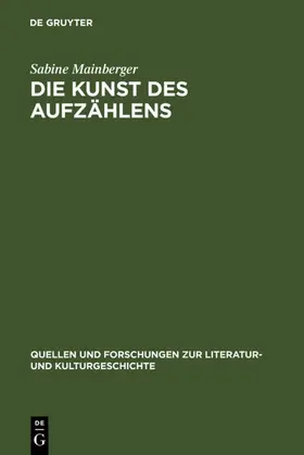 Mainberger | Die Kunst des Aufzählens | E-Book | www.sack.de