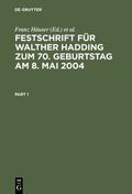 Häuser / Hammen / Hennrichs |  Festschrift für Walther Hadding zum 70. Geburtstag am 8. Mai 2004 | eBook | Sack Fachmedien