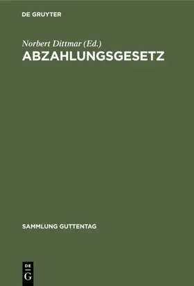 Abzahlungsgesetz | E-Book | www.sack.de