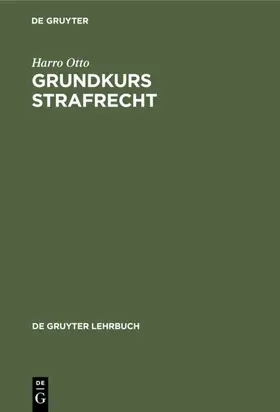 Otto |  Grundkurs Strafrecht | eBook | Sack Fachmedien