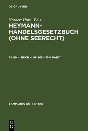 Balzer / Horn / Berger | Buch 4. §§ 343-475h | E-Book | sack.de
