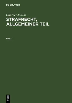 Jakobs | Strafrecht,  Allgemeiner Teil | E-Book | www.sack.de