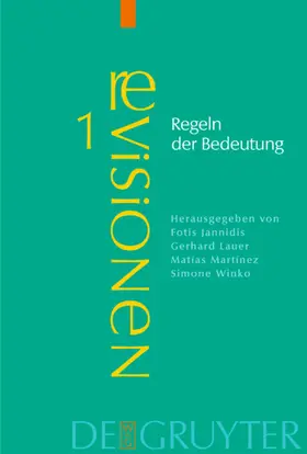 Jannidis / Lauer / Martínez |  Regeln der Bedeutung | eBook | Sack Fachmedien