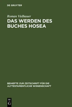 Vielhauer | Das Werden des Buches Hosea | E-Book | www.sack.de