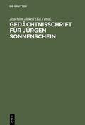 Jickeli / Kreutz / Reuter |  Gedächtnisschrift für Jürgen Sonnenschein | eBook | Sack Fachmedien