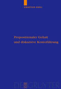 Knell |  Propositionaler Gehalt und diskursive Kontoführung | eBook | Sack Fachmedien