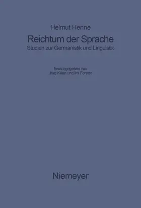 Henne / Kilian / Forster | Reichtum der Sprache | E-Book | www.sack.de
